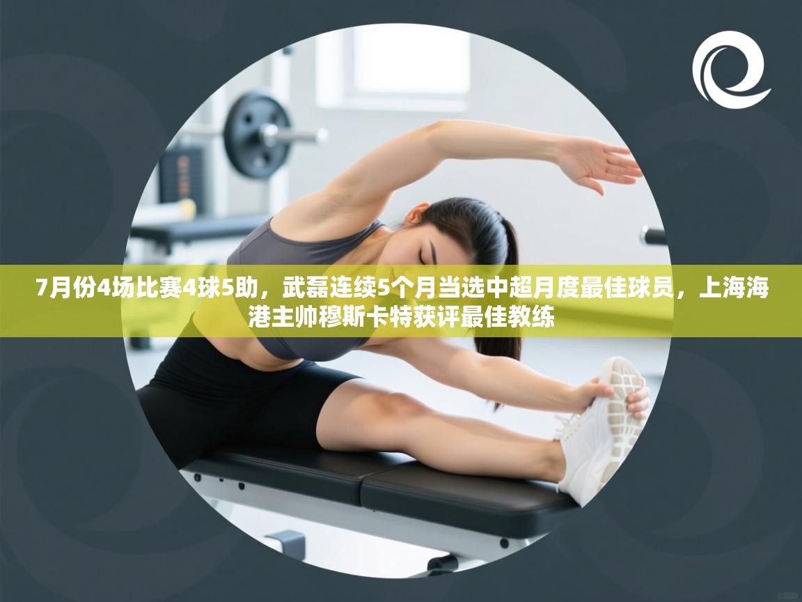 7月份4场比赛4球5助,武磊连续5个月当选中超月度最佳球员,上海海港主帅穆斯卡特获评最佳教练