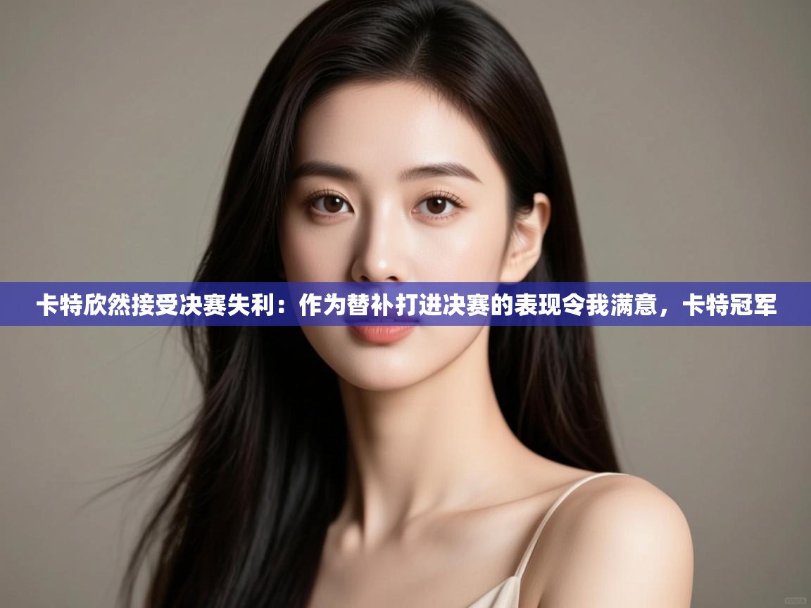 卡特欣然接受决赛失利：作为替补打进决赛的表现令我满意，卡特冠军  第2张